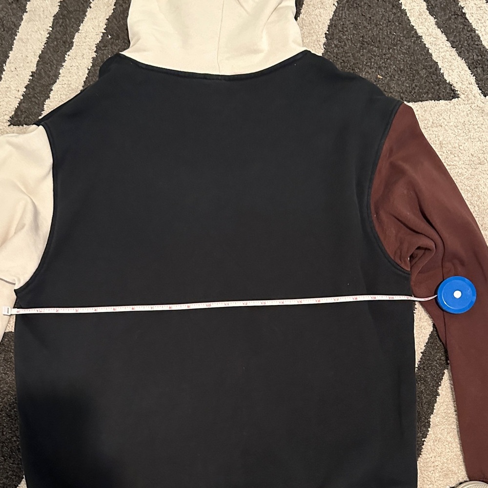 Adidas Black, Cream, and Brown Hoodie - Picture 5 of 6